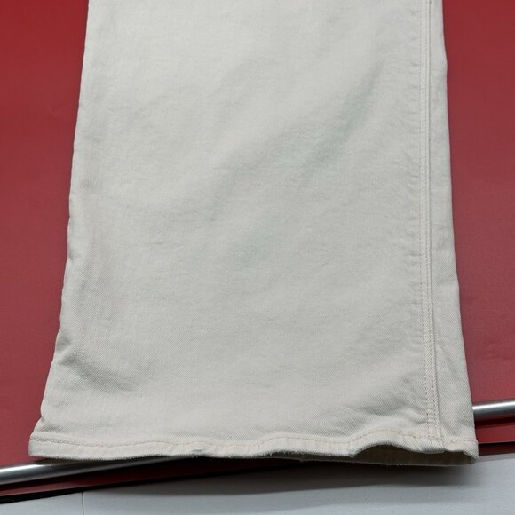 American Eagle Stovepipe Size 16 Ivory Ecru Denim Stretch High-Waisted Jeans - Picture 5 of 16